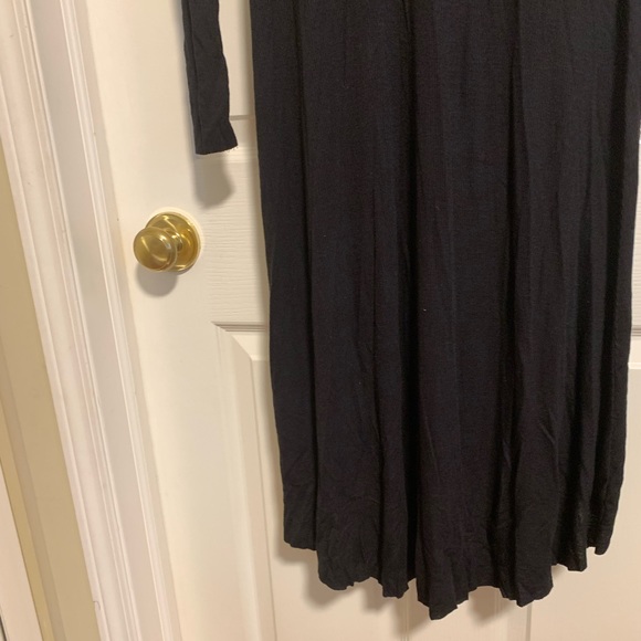 NWT Buttoned Black Long Cardigan/Duster size XS - Picture 8 of 8